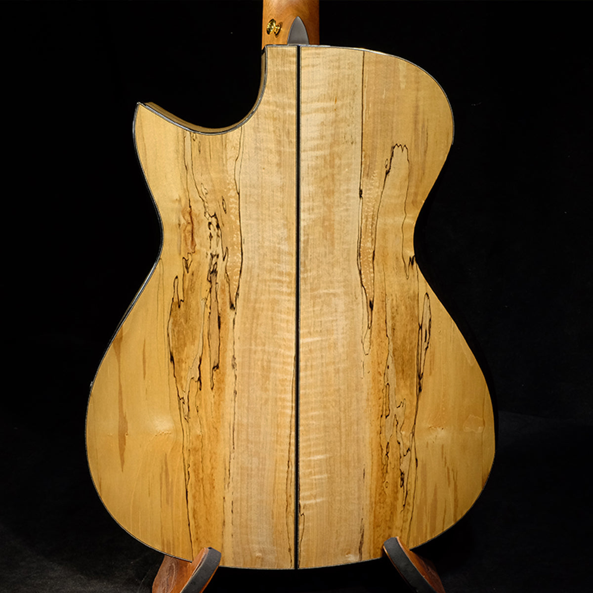 Blue Label | OM Swiss Moon Flamed Spalted Maple #143