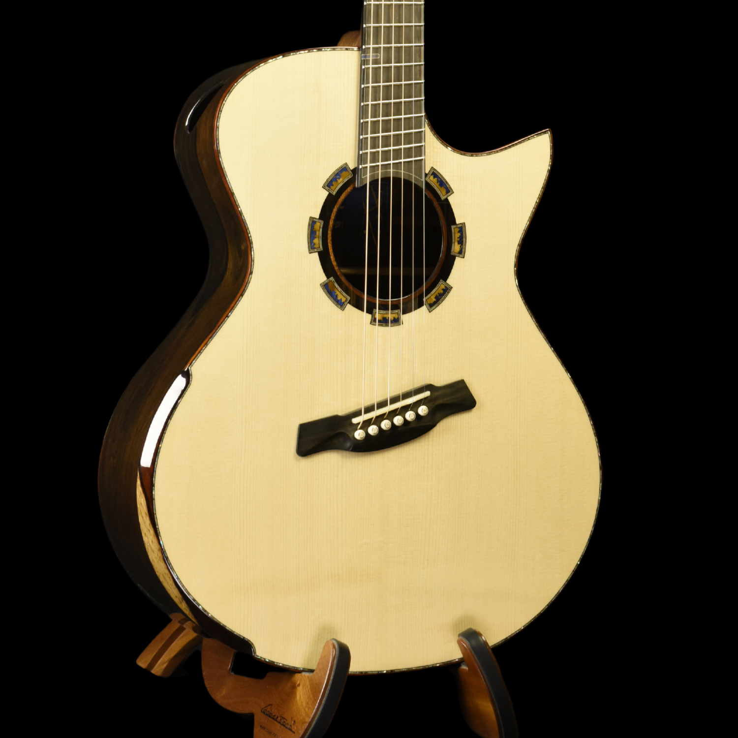 Blue Label | MJ Swiss Spruce Mexican Ziricote | #281 | Fan Fret