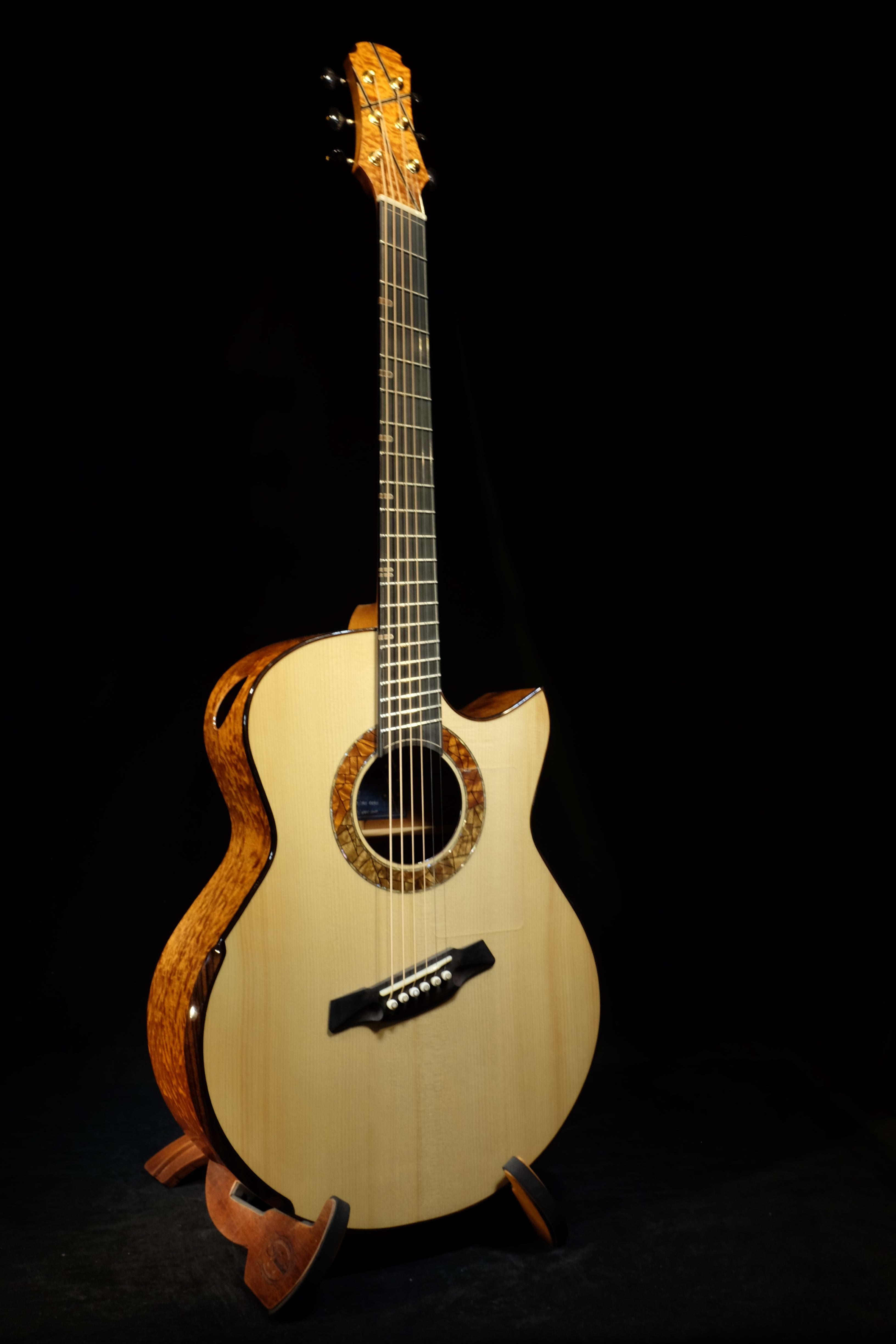 Blue Label | SJ Adirondack Quilted Sapele Fan Fret | #40