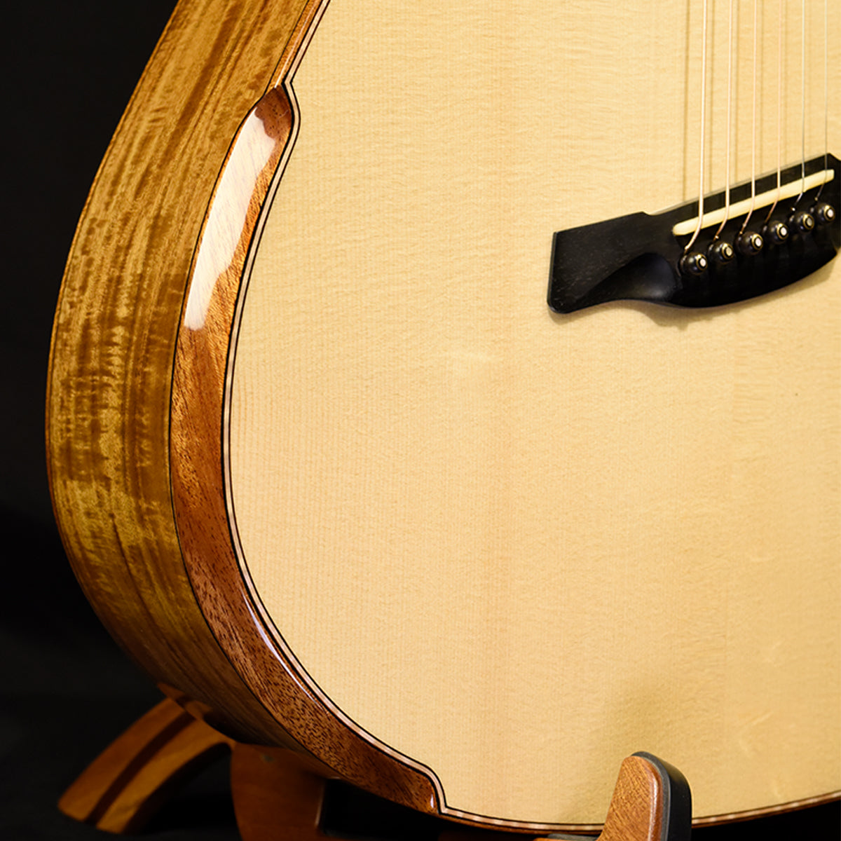 Black Label | MD Adirondack Pacific Koa Fan Fret