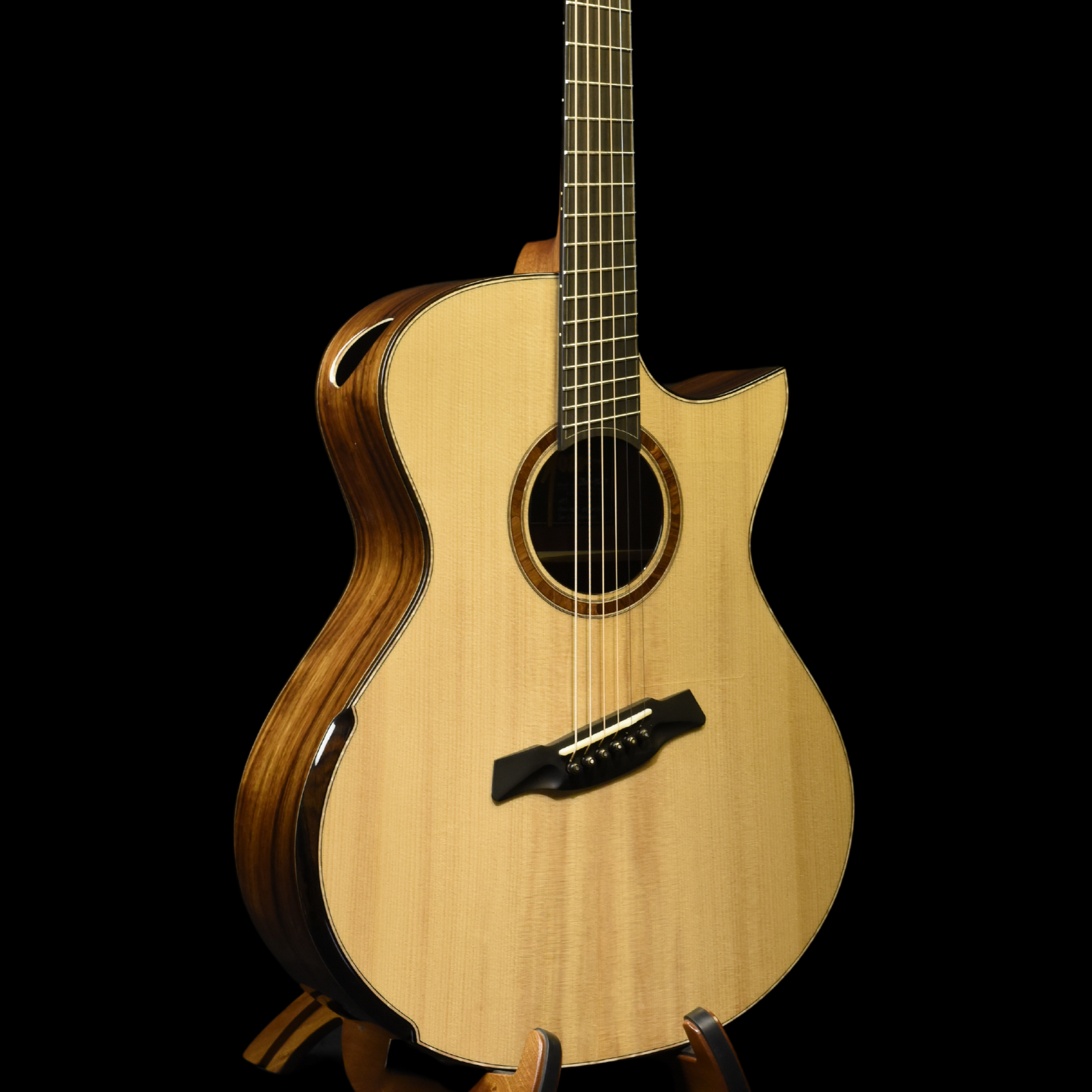 Black Label | MJ Torrefied Adirondack Mexican Granadillo Fan Fret